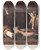 Triptych art skateboard deck of Peter Ilsted Gul Champignon by Peter Ilsted (1861-1933)