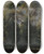 Triptych art skateboard deck of Paul Huet Les Ormes De Saintcloud by Paul Huet (1803-1869)