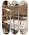 Triptych art skateboard deck of Emile Louis Mathon La Place Pigalle Sous La Neige by Emile Louis Mathon (1855-1887)