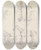 Triptych art skateboard deck of Henry Thomas Alken Symptoms Of Being Wanted Of Anxiety Of A Has Been Of Duck Catching by Henry Thomas Alken (1785-1851)