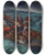 Triptych art skateboard deck of Eugne Delacroix Christ Asleep During The Tempest by Eugene Delacroix (1798-1863)