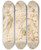 Triptych art skateboard deck of Francesco Zuccarelli Three Dancing Nymphs And A Satyr by Francesco Zuccarelli (1702-1788)