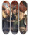 Triptych art skateboard deck of Peter Paul Rubens The Four Evangelists by Peter Paul Rubens (1577-1640)