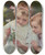 Triptych art skateboard deck of Henrijulesjean Geoffroy Fleurs Pour Maman by Henri-Jules-Jean Geoffroy (1853-1924)