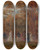 Triptych art skateboard deck of Flix Ziem Fte Lambassade Dangleterre Paris by Felix Ziem (1821-1911)