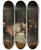 Triptych art skateboard deck of Nicolaas Pieneman Prince William I Nursed By His Wife Charlotte De Bourbon After The Abortive Attempt On His Life By Jean Jaurequi In Antwerp In 1582 by Nicolaas Pieneman (1809-1860)