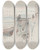 Triptych art skateboard deck of Ivan Ivanec Widok Zamku Palanka Fiodora Teodora Koriatowicza Zm 1414 W Mukaczewie Zakarpacie by Ivan Ivanec (1893-1946)