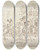 Triptych art skateboard deck of Sawrey Gilpin Hounds Followed By Three Riders by Sawrey Gilpin (1733-1807)