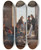 Triptych art skateboard deck of Constantin Hansen A Group Of Danish Artists In Rome by Constantin Hansen (1804-1880)