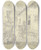 Triptych art skateboard deck of Johann Friedrich Hoff Dielmanns Altenahr An Der Ahr by Johann Friedrich Hoff (1832-1913)