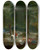 Triptych art skateboard deck of Eugne Delacroix Greek Cavalry Men Resting In Forest by Eugene Delacroix (1798-1863)