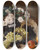 Triptych art skateboard deck of Hans Temple Ein Herbstliches Stillleben by Hans Temple (1857-1931)