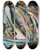 Triptych art skateboard deck of Cham Soutine Nature Morte Aux Poissons by Chaim Soutine (1893-1943)