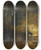 Triptych art skateboard deck of Carl Spitzweg Im Walde In The Forest by Carl Spitzweg (1808-1880)