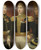 Triptych art skateboard deck of Julie Hugo Le Gnral Lopold Hugo Avec Deux De Ses Frres Et Son Fils Abel En Uniforme De La Restauration by Julie Hugo (19-)