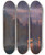 Triptych art skateboard deck of Lucien Lvydhurmer View From Pont Des Invalides Towards Pont De Lalma Exposition Universelle Paris 1900 by Lucien Lvy-Dhurmer (1865-1953)