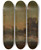Triptych art skateboard deck of Karl Mller Lake In The Mountains by Karl Muller (1818-1893)