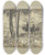 Triptych art skateboard deck of Hans Thoma Two Riders by Hans Thoma (1839-1924)