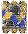 Triptych art skateboard deck of Alfred Henry Maurer Apples Andnuts by Alfred Henry Maurer (1868-1932)