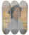 Triptych art skateboard deck of Henri Martin Buste De Jeune Fille Avec Un Couronne De Laurier by Henri Martin (1860-1943)