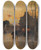 Triptych art skateboard deck of Eugne Galienlaloue Village Un Soir Dautomne by Eugene Galien Laloue (1854-1941)