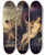 Triptych art skateboard deck of Luca Giordano Venus Mars And The Forge Of Vulcan by Luca Giordano (1634-1705)