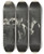 Triptych art skateboard deck of George Wesley Bellows Preliminaries To The Big Bout by George Wesley Bellows (1882-1925)