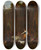 Triptych art skateboard deck of Nicolaes Pietersz Berchem Shepherds Beside Roman Ruins by Nicolaes Pietersz Berchem (1620-1683)