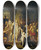 Triptych art skateboard deck of Pierrenolasque Bergeret Saint Louis Damiette by Pierre-Nolasque Bergeret (1782-1863)