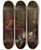 Triptych art skateboard deck of Sebastiano Ricci Perseus Confronting Phineus With The Head Of Medusa by Sebastiano Ricci (1659-1734)