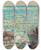 Triptych art skateboard deck of Allen Tucker Two Boats by Allen Tucker (1866-1939)