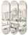 Triptych art skateboard deck of Johannes Frederik Engelbert Ten Klooster De Haven Te Veere_1 by Johannes Frederik Engelbert Ten Klooster (1873-1940)