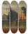 Triptych art skateboard deck of Maxime Maufra Soleil Couchant Cadol by Maxime Maufra (1861-1918)
