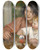 Triptych art skateboard deck of Pierreauguste Renoir Child With Toys Gabrielle And The Artists Son Jean by Pierre-Auguste Renoir (1841-1919)