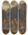 Triptych art skateboard deck of French School Deer Standing In A Clearing At A Waterhole by French School (16-19-)