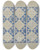 Triptych art skateboard deck of Edward L Loper Padded Coverlet by Edward L Loper (1916-2011)