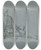 Triptych art skateboard deck of Cornelis Troost Kavalier Auf Einer Chaiselongue by Cornelis Troost (1696-1750)