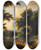 Triptych art skateboard deck of Jacques Darthois Landscape With Staffage Figures by Jacques d'Arthois (1613-1686)