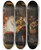 Triptych art skateboard deck of Thodore Chassriau Le Spectre De Banquo by Theodore Chasseriau (1819-1856)