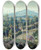 Triptych art skateboard deck of Ernest Lawson New England Birches by Ernest Lawson (1873-1939)