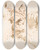 Triptych art skateboard deck of Giovanni Battista Tiepolo Two Seated Satyrs And A Child Satyr by Giovanni Battista Tiepolo (1696-1770)