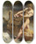 Triptych art skateboard deck of Lon Bonnat Samsons Youth by Leon Bonnat (1833-1922)