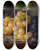 Triptych art skateboard deck of Andreas Lach Traubenstillleben Mit Hummel by Andreas Lach (1817-1882)
