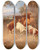 Triptych art skateboard deck of Josef Feid Bringing The Herd Down From The Alpine Pastures by Josef Feid (1806-1870)