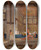 Triptych art skateboard deck of John Frederick Lewis A Lady Receiving Visitors The Reception by John Frederick Lewis (1805-1876)