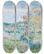 Triptych art skateboard deck of Camille Pissarro Legrand Noyer Eragny Automne by Camille Pissarro (1830-1903)