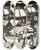 Triptych art skateboard deck of Mildred Mcmillen The Outskirts by Mildred Mcmillen (1884-1940)
