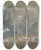 Triptych art skateboard deck of Hercules Brabazon Brabazon Fte Champtre by Hercules Brabazon Brabazon (1821-1906)