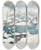 Triptych art skateboard deck of John Henry Twachtman Icebound by John Henry Twachtman (1853-1902)
