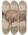 Triptych art skateboard deck of Piotr Michaowski Study Of A Fawn Ox by Piotr Michalowski (1800-1855)